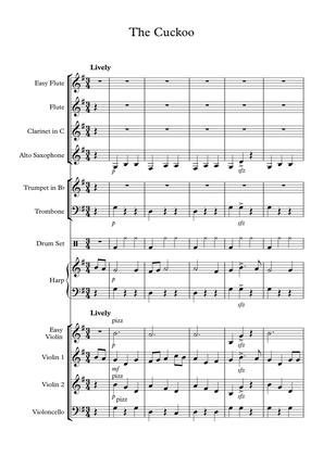 Folk Song The Cuckoo Arrange for primary Orchestra (Violin, Cello, Harp, Flute, Clarinet, Saxophone,