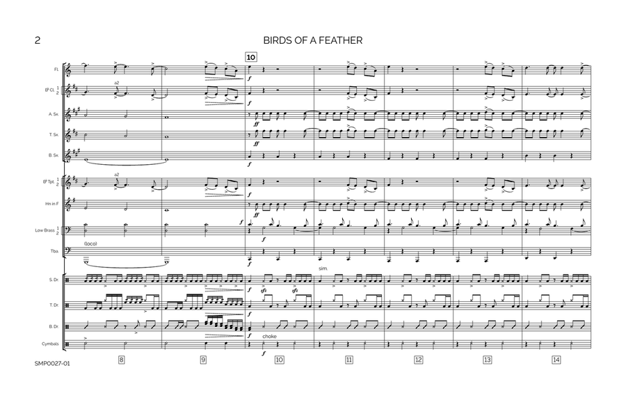 Birds Of A Feather Marching Band scores gallery preview page 3