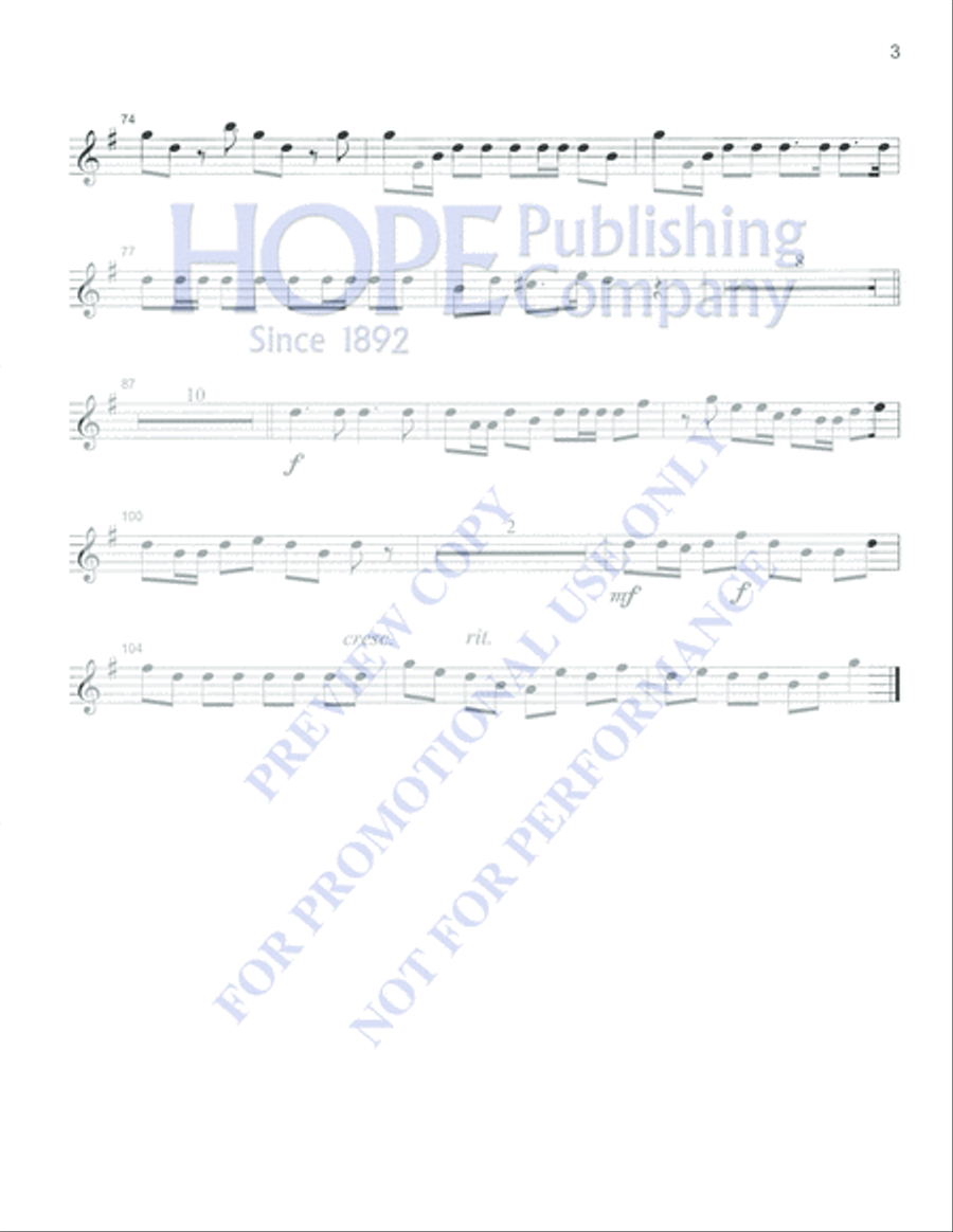 Music for the Royal Fireworks 5-Octaves scores gallery preview page 6