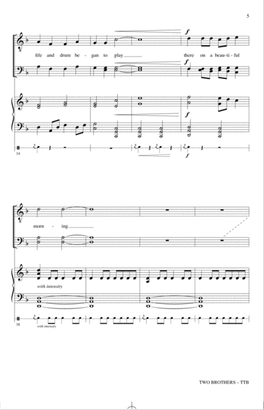 Two Brothers (arr. Emily Crocker) TTB scores gallery preview page 4