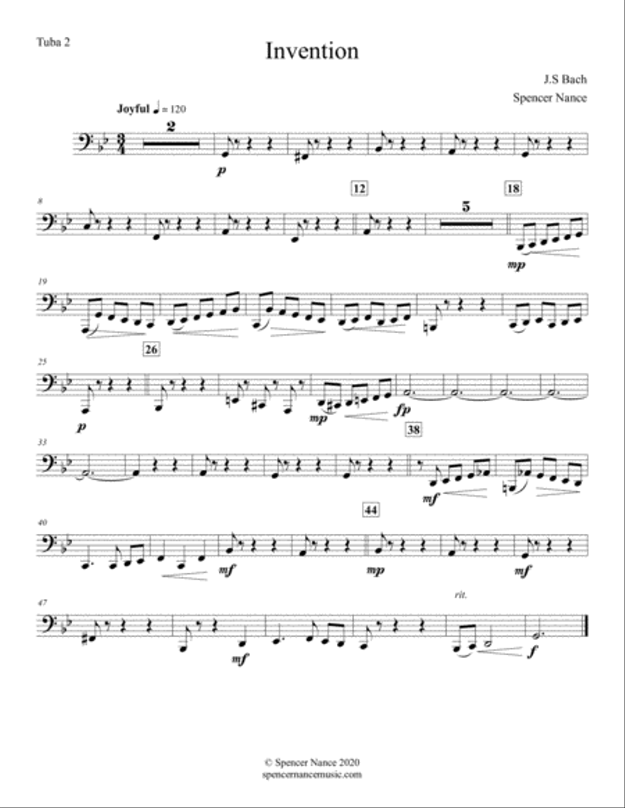 Invention Small Ensemble scores gallery preview page 1