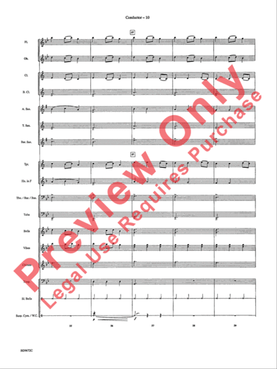 Ukrainian Bell Carol Ukrainian Bell Carol Concert Band scores gallery preview page 13