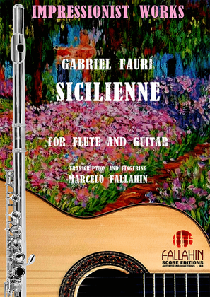 Book cover for SICILIENNE - GABRIEL FAURÉ - FOR FLUTE AND GUITAR