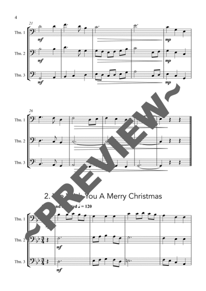 Carols for Three - Fifteen Traditional Carols for Trombone Trio image number null