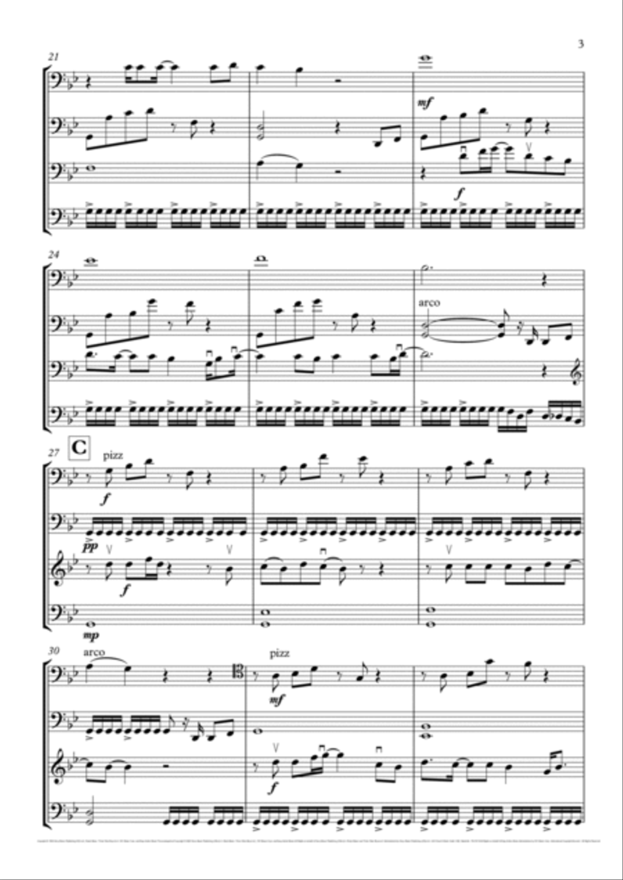 Eye Of The Tiger Eye Of The Tiger Cello scores gallery preview page 3