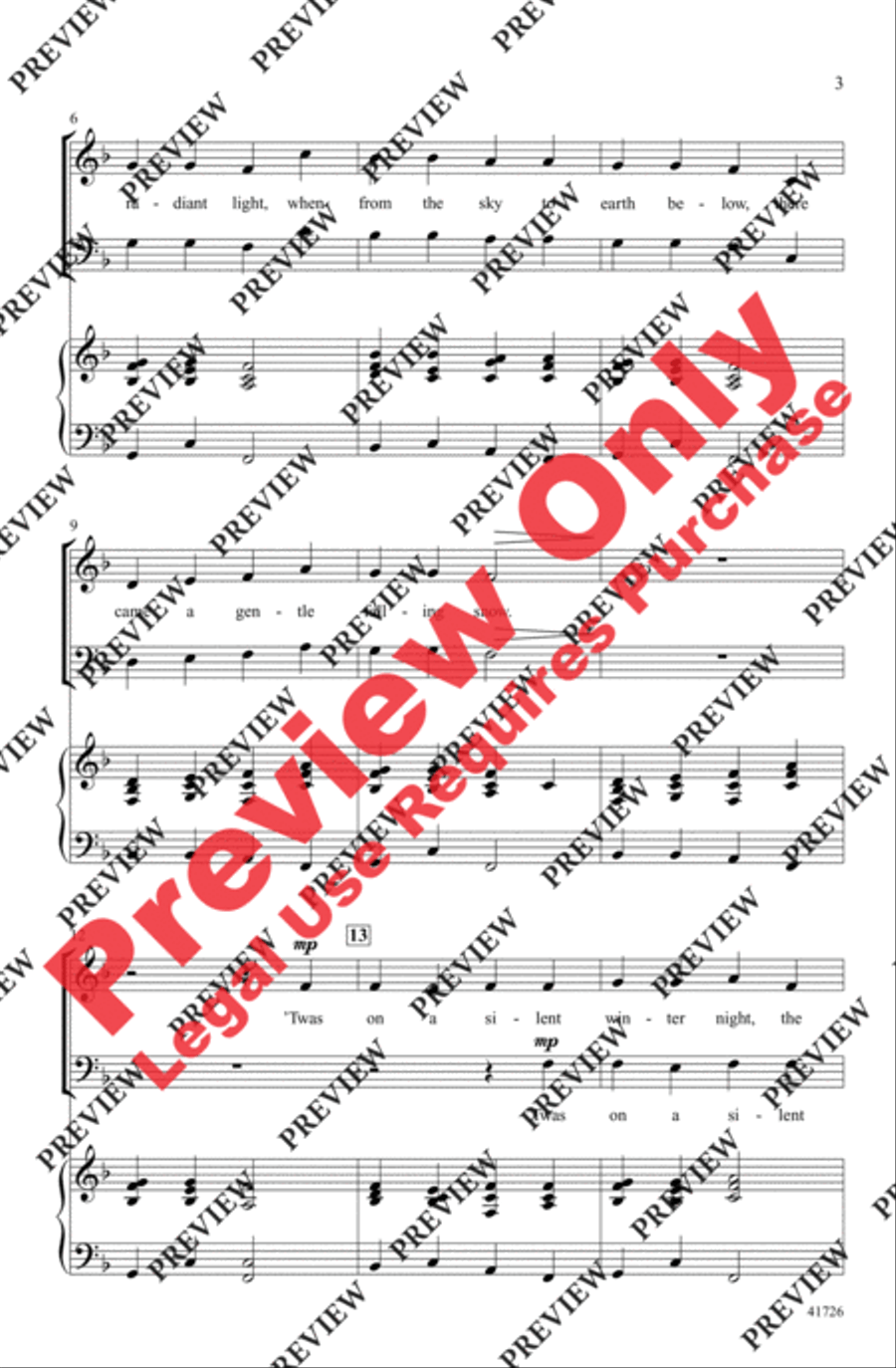 Winter Canon Winter Canon 3-Part scores gallery preview page 13