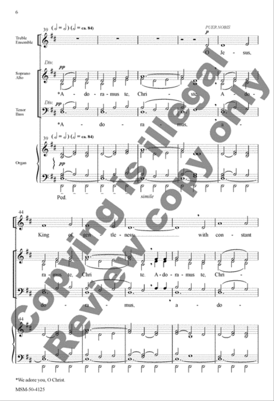 That Easter Day with Joy Was Bright 4-Part scores gallery preview page 6