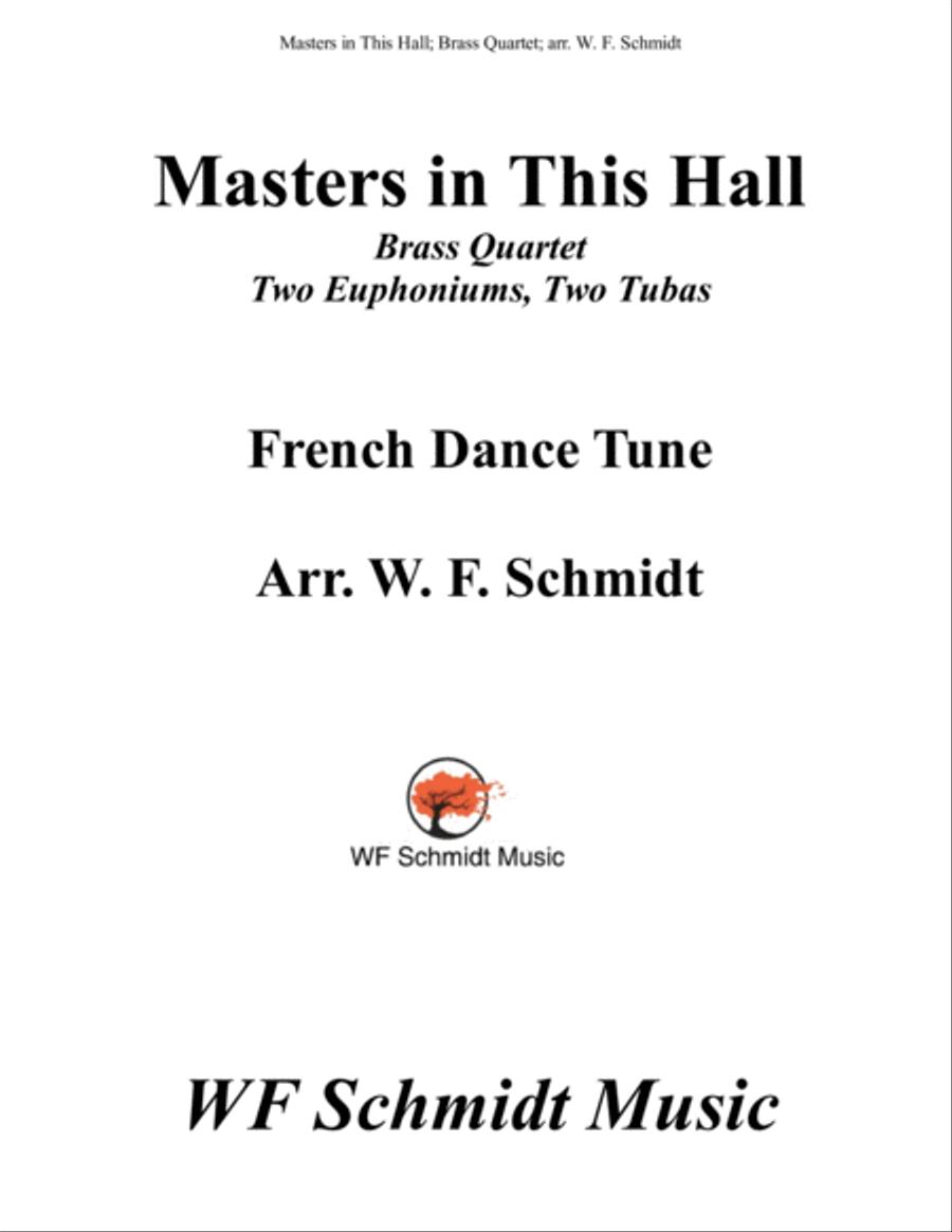 Masters in This Hall Brass Ensemble scores gallery preview page 1