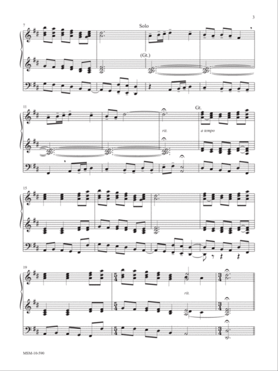 Come, Thou Fount of Every Blessing Organ Variations on Nettleton Organ scores gallery preview page 2