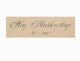 Hug Musikverlage 1807-2007