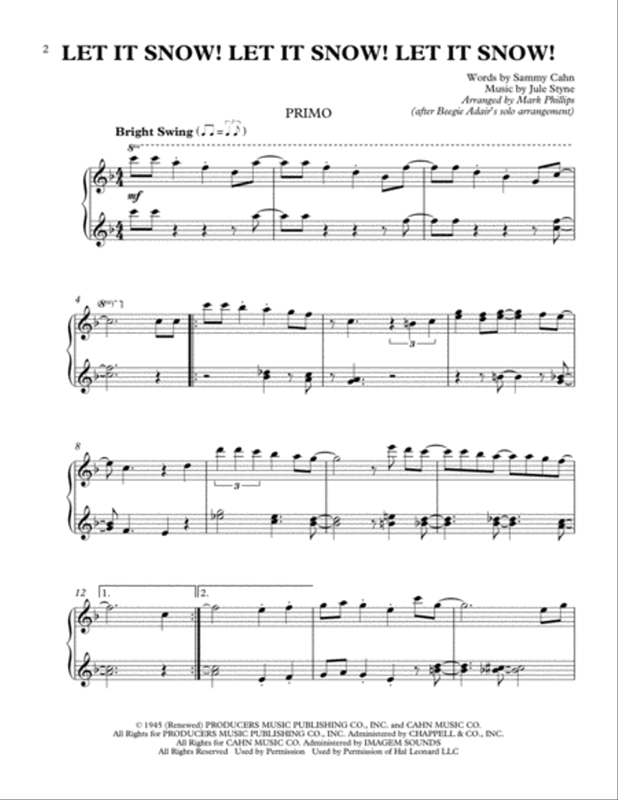 Let It Snow! Let It Snow! Let It Snow! Set of Parts scores gallery preview page 2