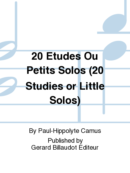 20 Etudes Ou Petits Solos (20 Studies or Little Solos)