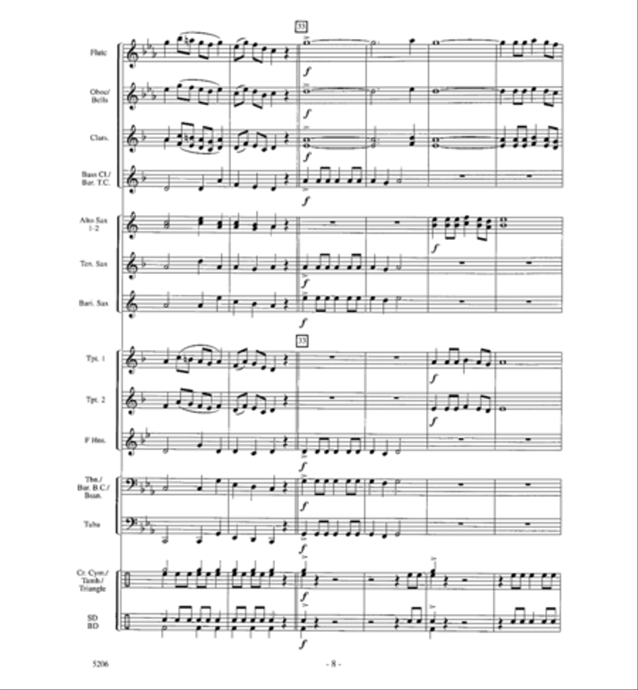Dance of the Jester Concert Band scores gallery preview page 7