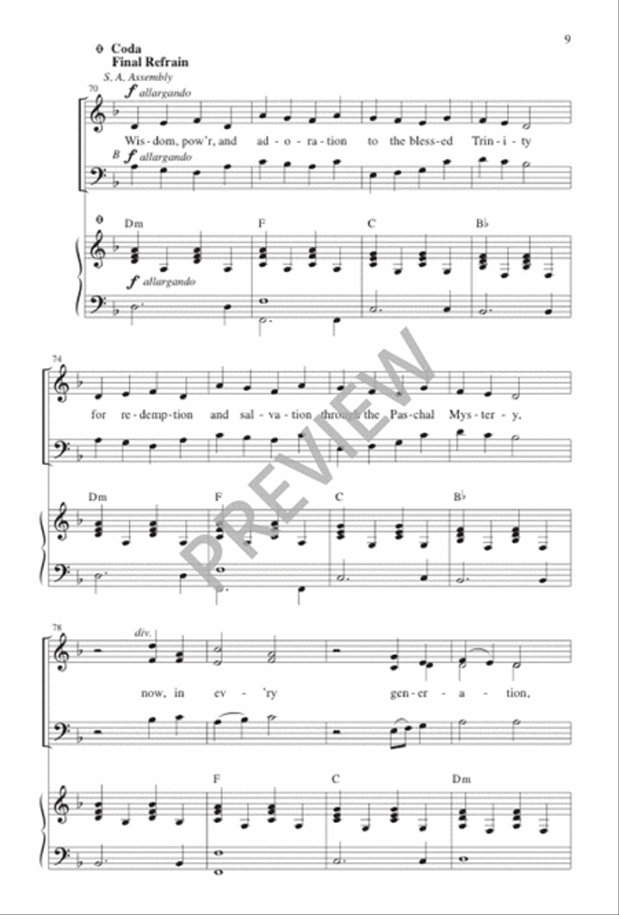 Faithful Cross Faithful Cross 3-Part scores gallery preview page 12