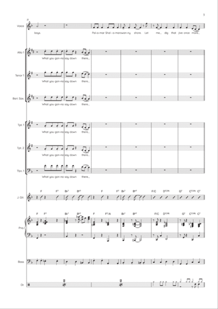 The Jumpin' Jive Jazz Ensemble scores gallery preview page 4