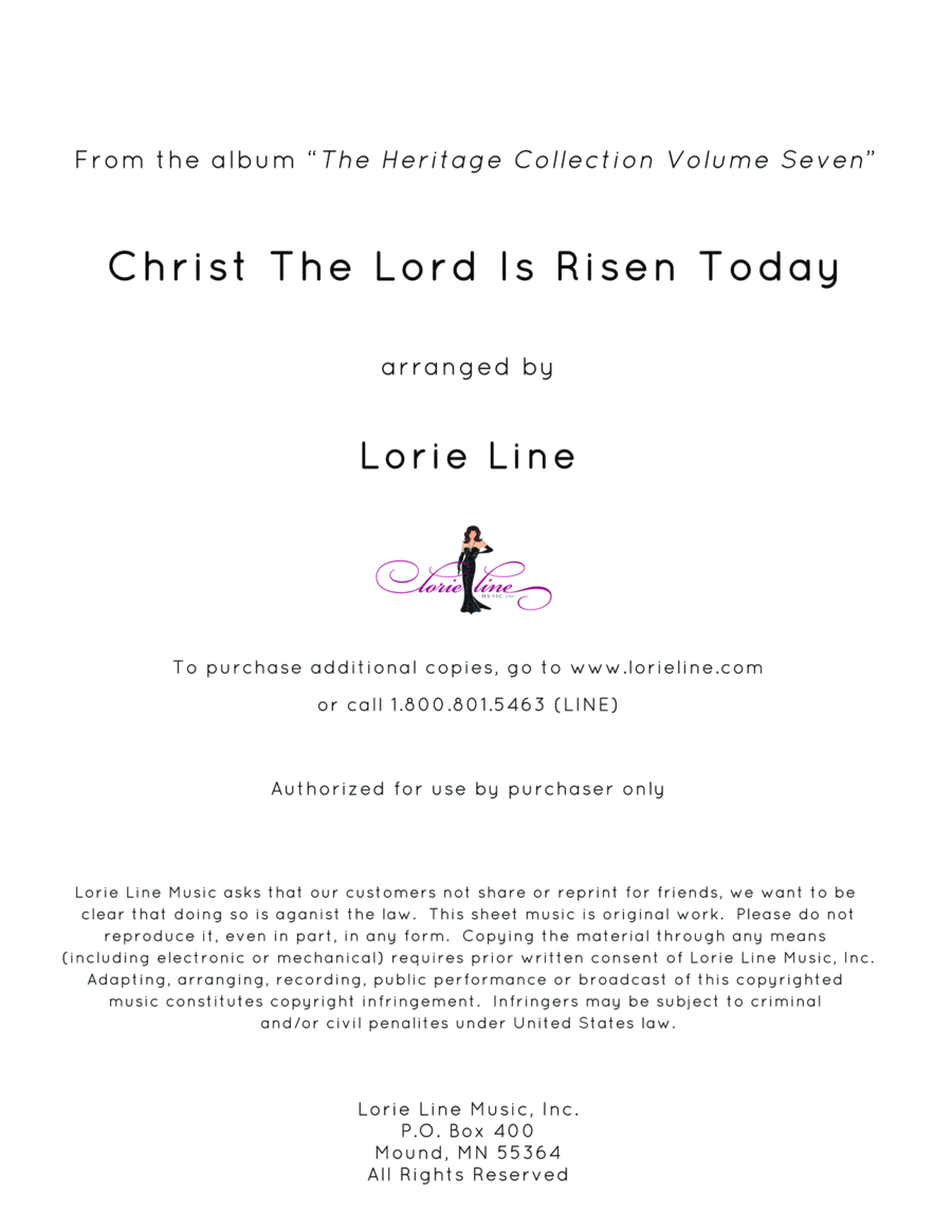 Christ The Lord Is Risen Today Piano Solo scores gallery preview page 1
