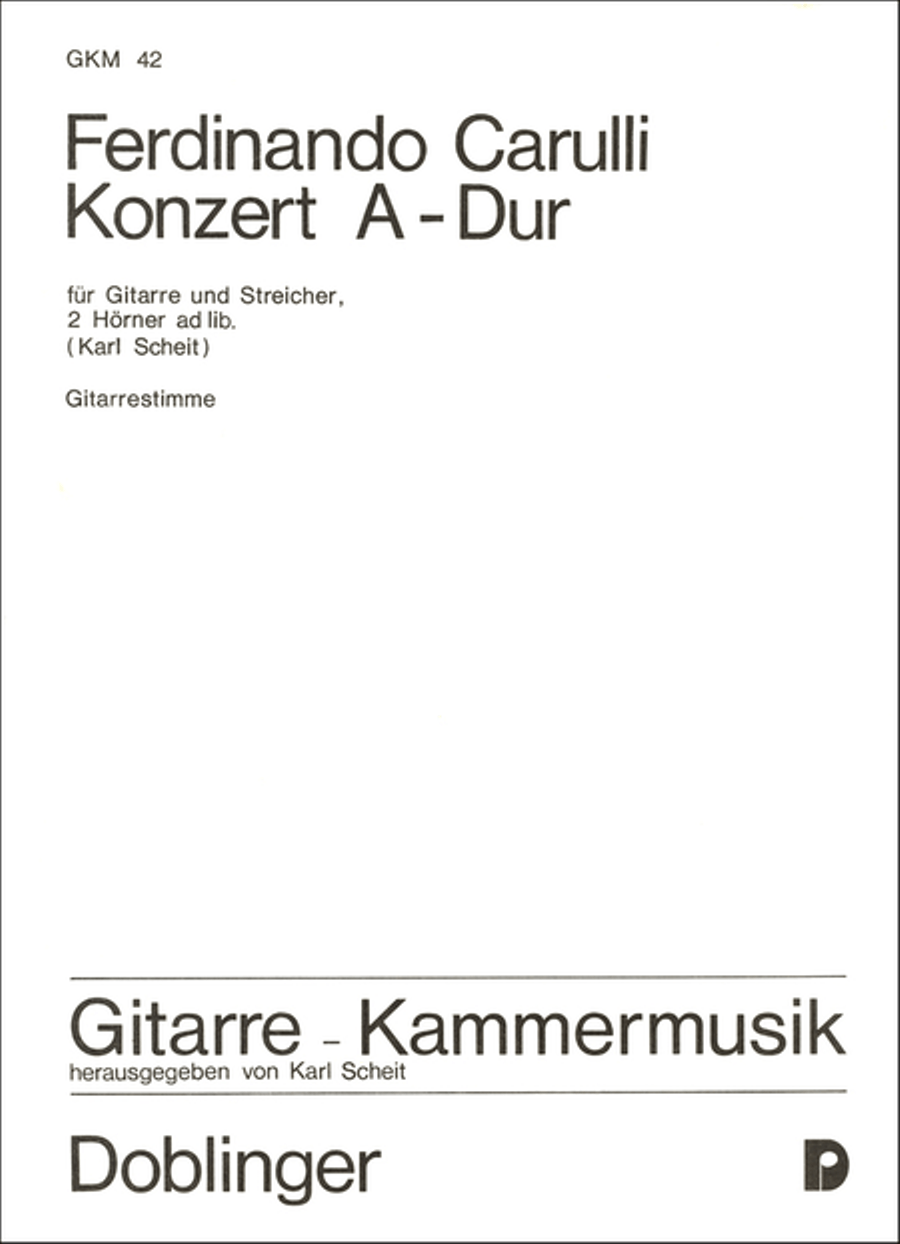 Concerto A-Dur School and Community scores gallery preview page 1