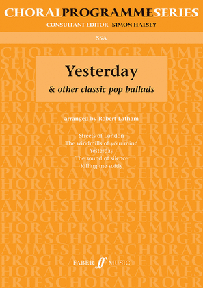 Book cover for Yesterday and Other Classic Pop Ballads