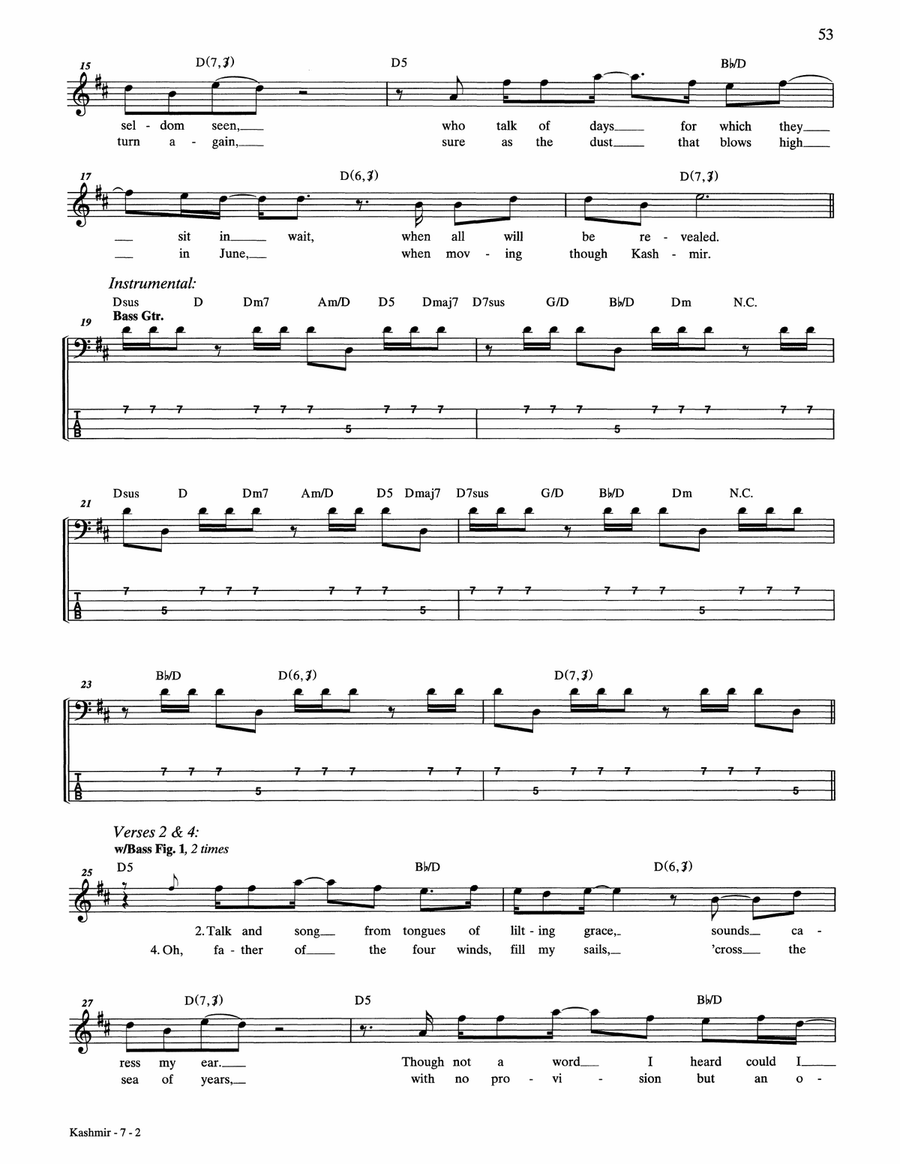 Kashmir Kashmir Acoustic Guitar scores gallery preview page 2