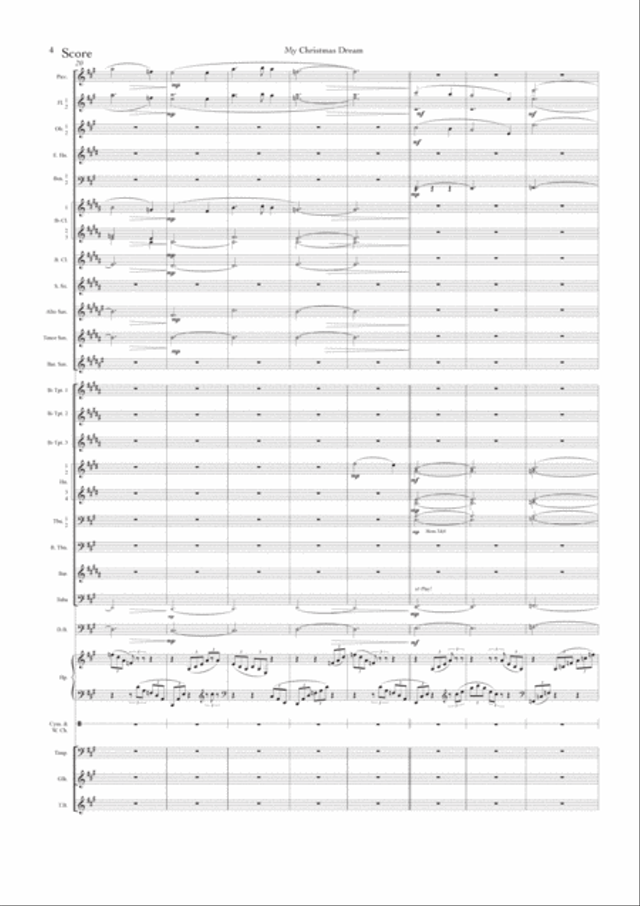 My Christmas Dream (New music for concert band) Concert Band scores gallery preview page 5