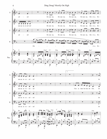 Ding Dong! Merrily On High (SATB) image number null