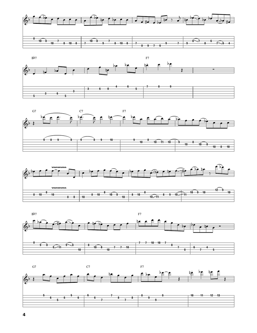Take The Coltrane Electric Guitar scores gallery preview page 4