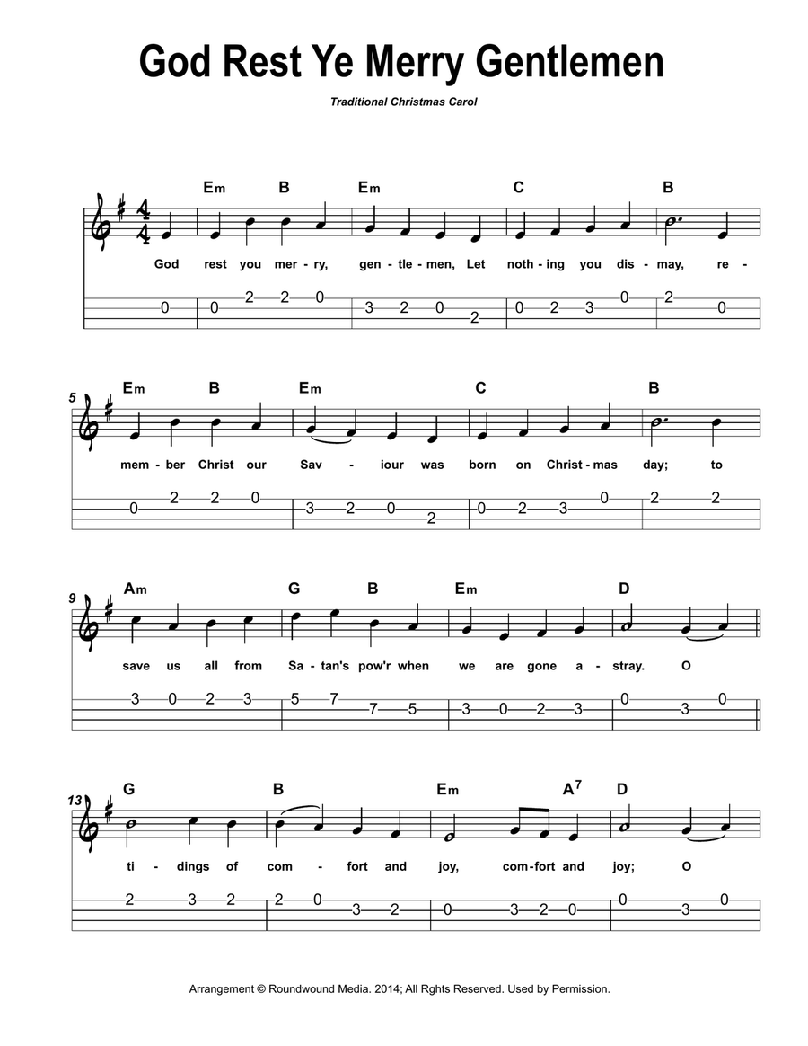 Easy Ukulele Christmas (with TAB) Ukulele scores gallery preview page 6