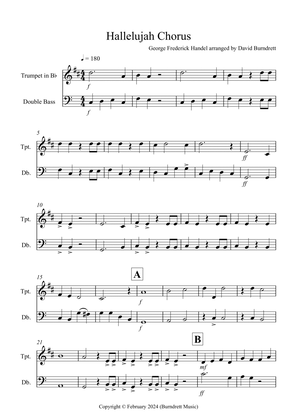 Hallelujah Chorus for Trumpet and Double Bass Duet