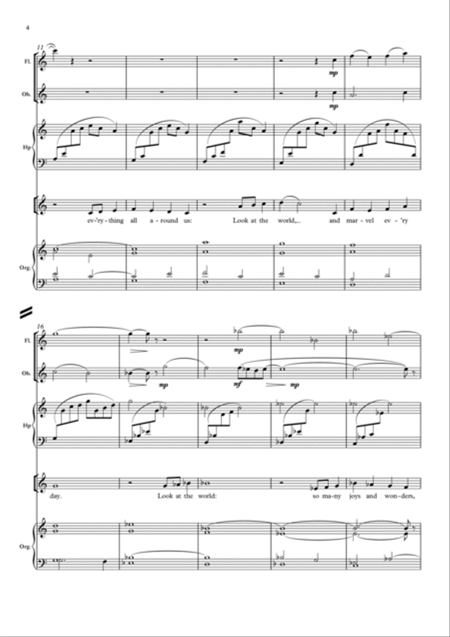 Look at the world Look at the world 4-Part scores gallery preview page 3