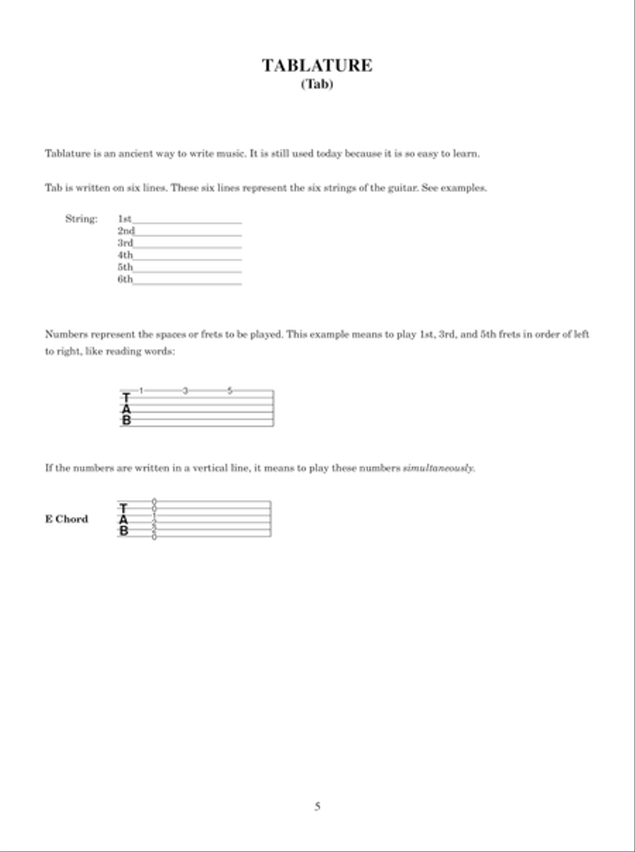 Carcassi in Tablature Acoustic Guitar scores gallery preview page 11