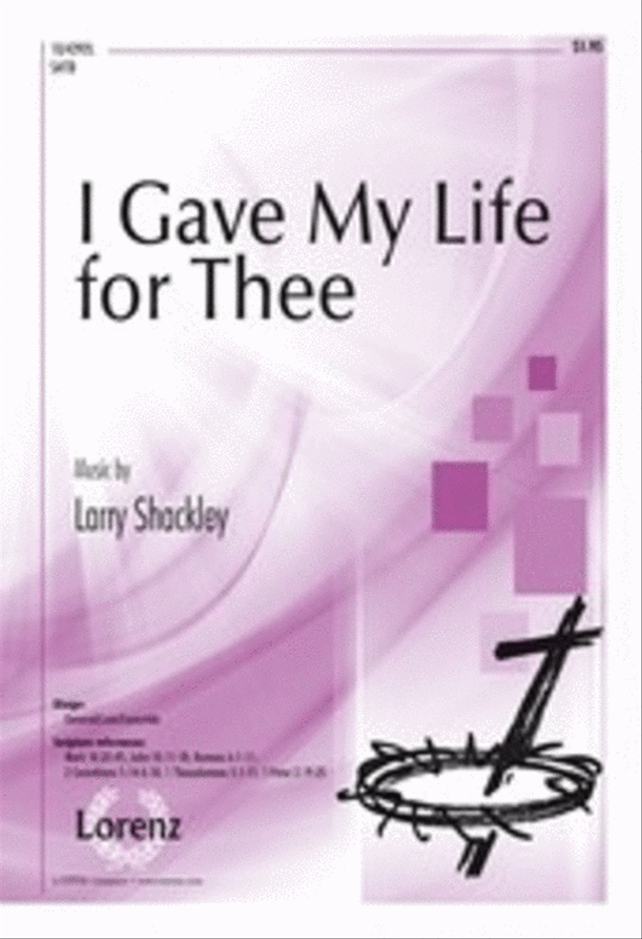 I Gave My Life for Thee I Gave My Life for Thee 4-Part scores gallery preview page 1