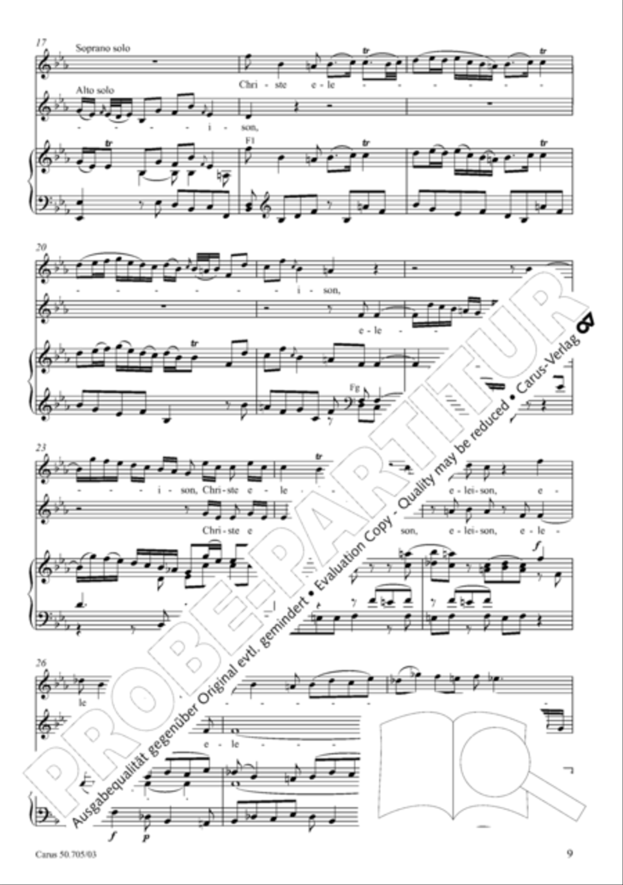 Missa in g. Hasse-Werkausgabe IV/3 4-Part scores gallery preview page 18