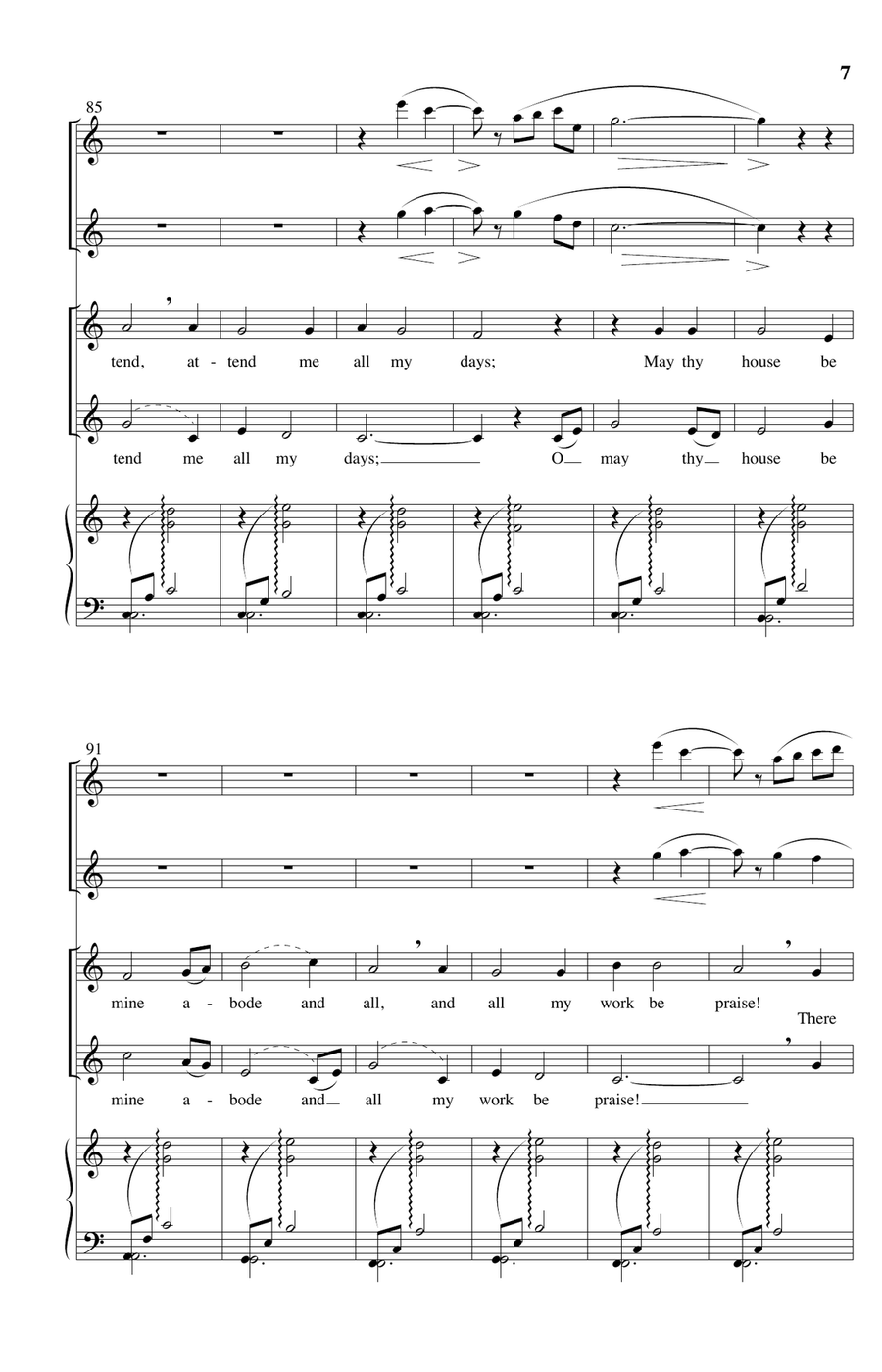 My Shepherd Will Supply My Need SSAA scores gallery preview page 6