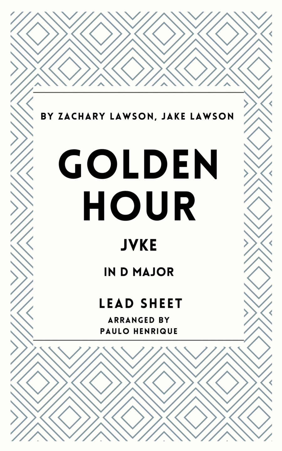 Golden Hour Easy Piano scores gallery preview page 1