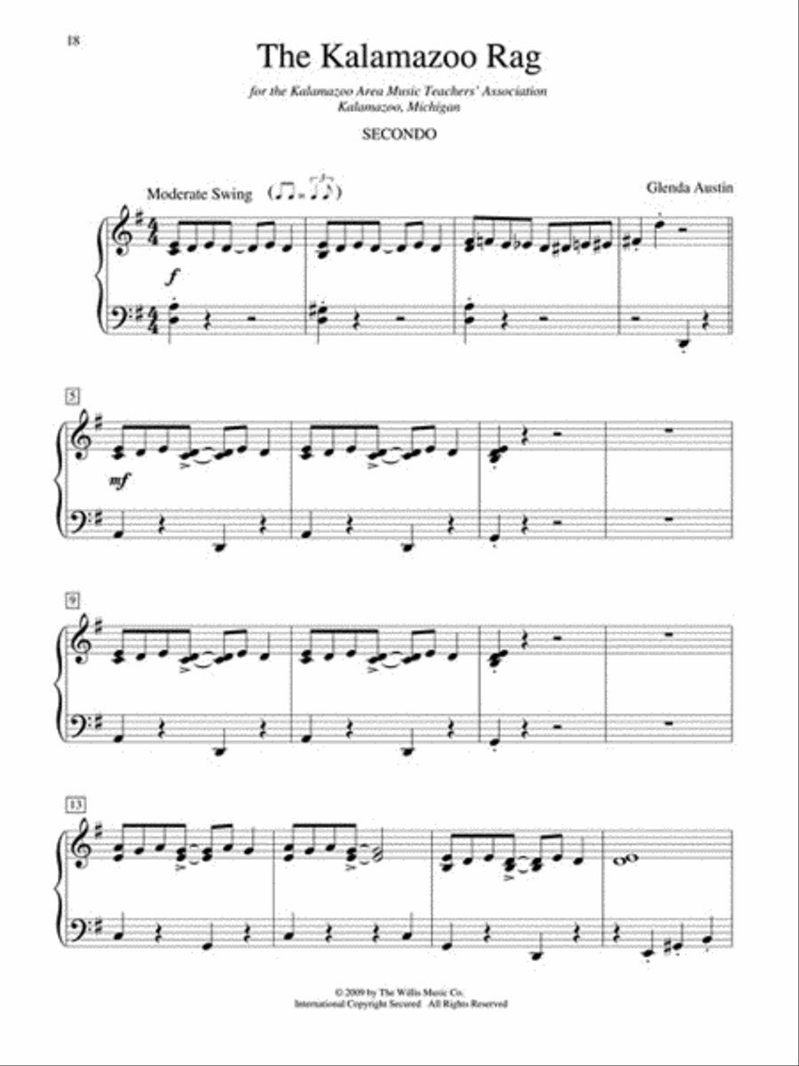 All-American Ragtime Duets 1 Piano, 4-Hands scores gallery preview page 5