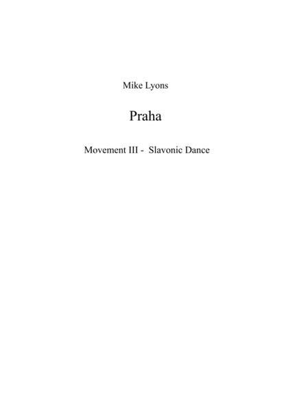 Praha (Prague) Movement III - Slavonic Dance image number null