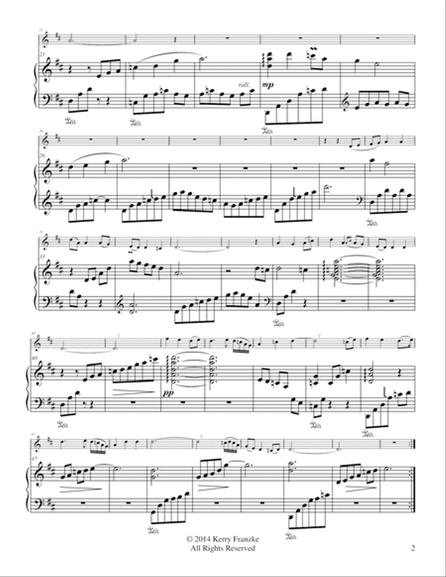 Quiet Thoughts Quiet Thoughts Small Ensemble scores gallery preview page 2