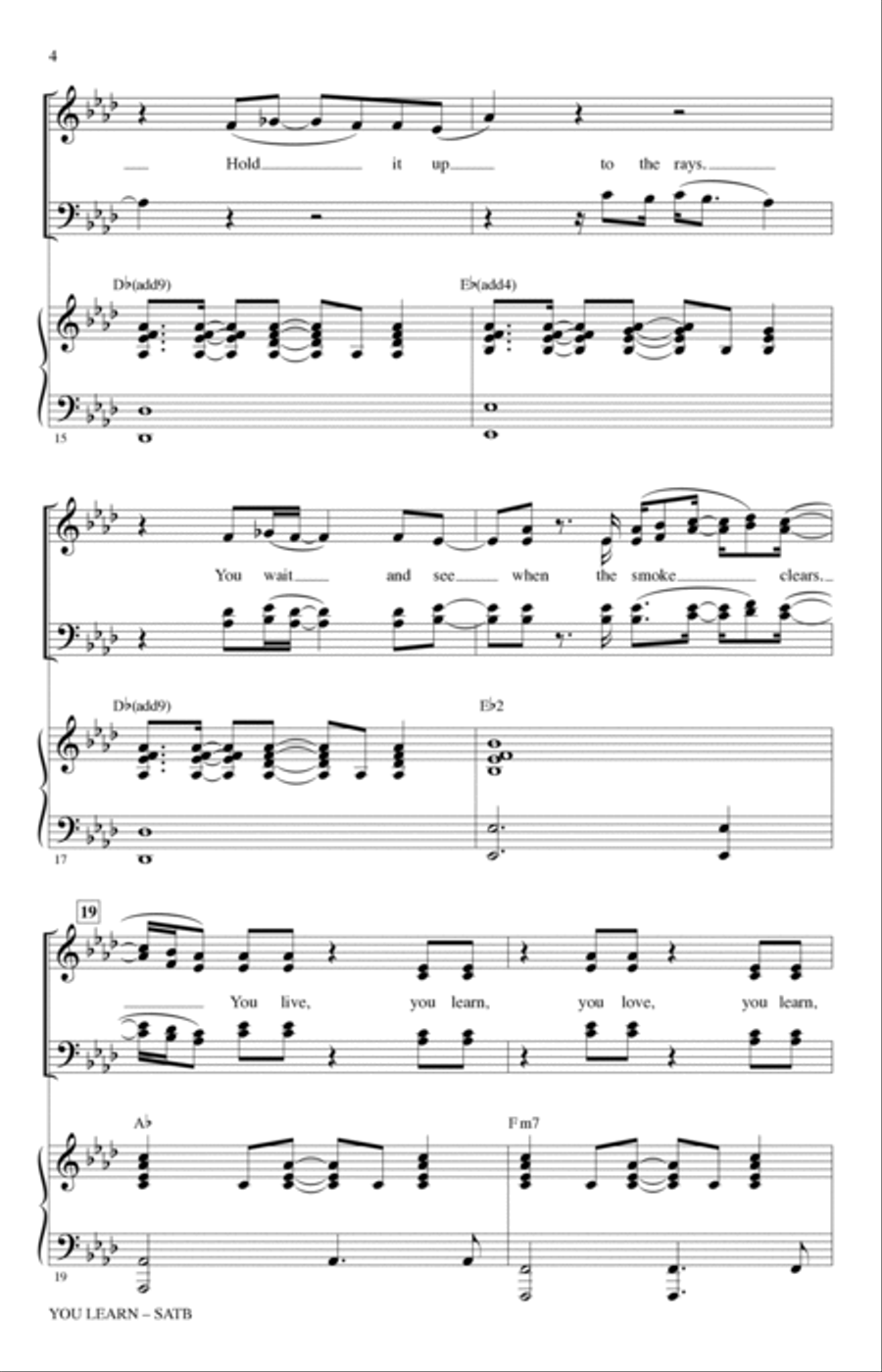 You Learn (from Jagged Little Pill) (arr. Mark Brymer) 4-Part scores gallery preview page 3