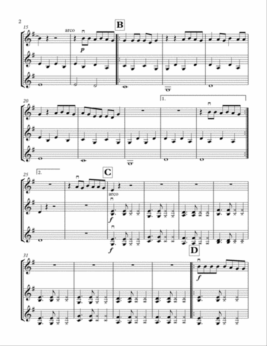 Let Her Go String Trio scores gallery preview page 3