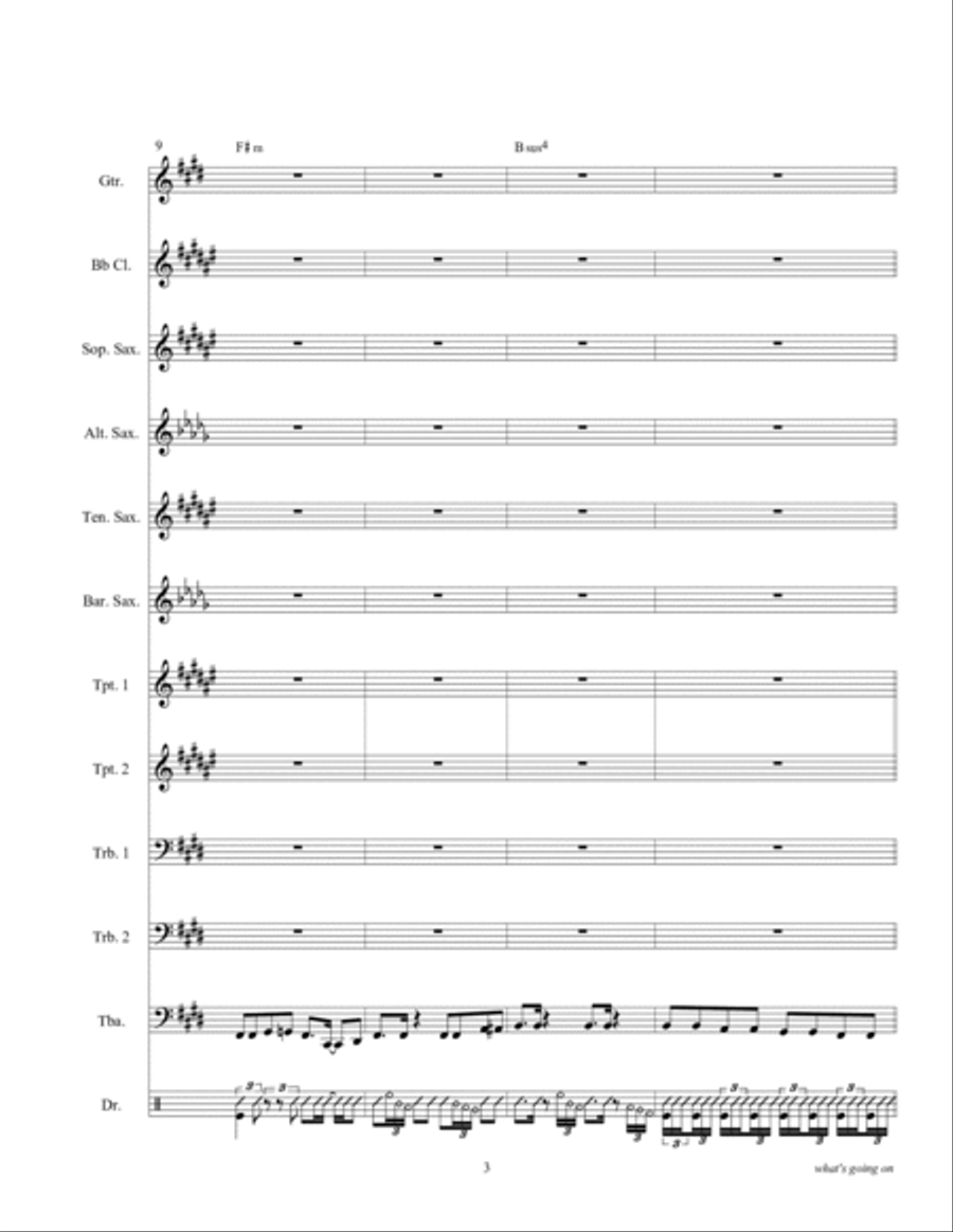 What's Going On Clarinet scores gallery preview page 5
