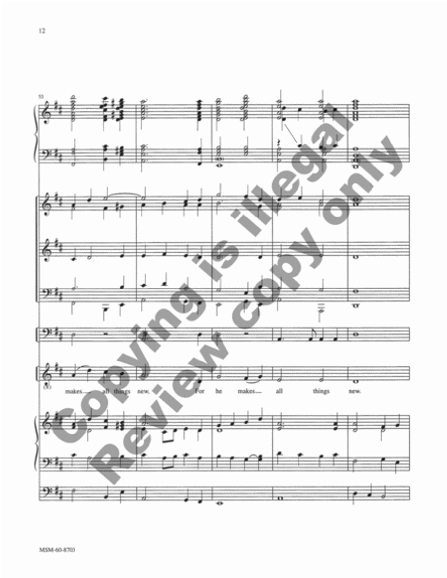 This Is a Time for Banners and Bells (Full Score) Choir scores gallery preview page 13