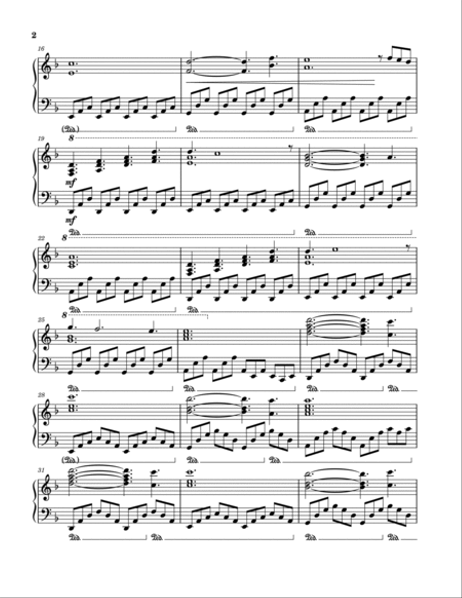 The Dark Tower Piano Solo scores gallery preview page 2