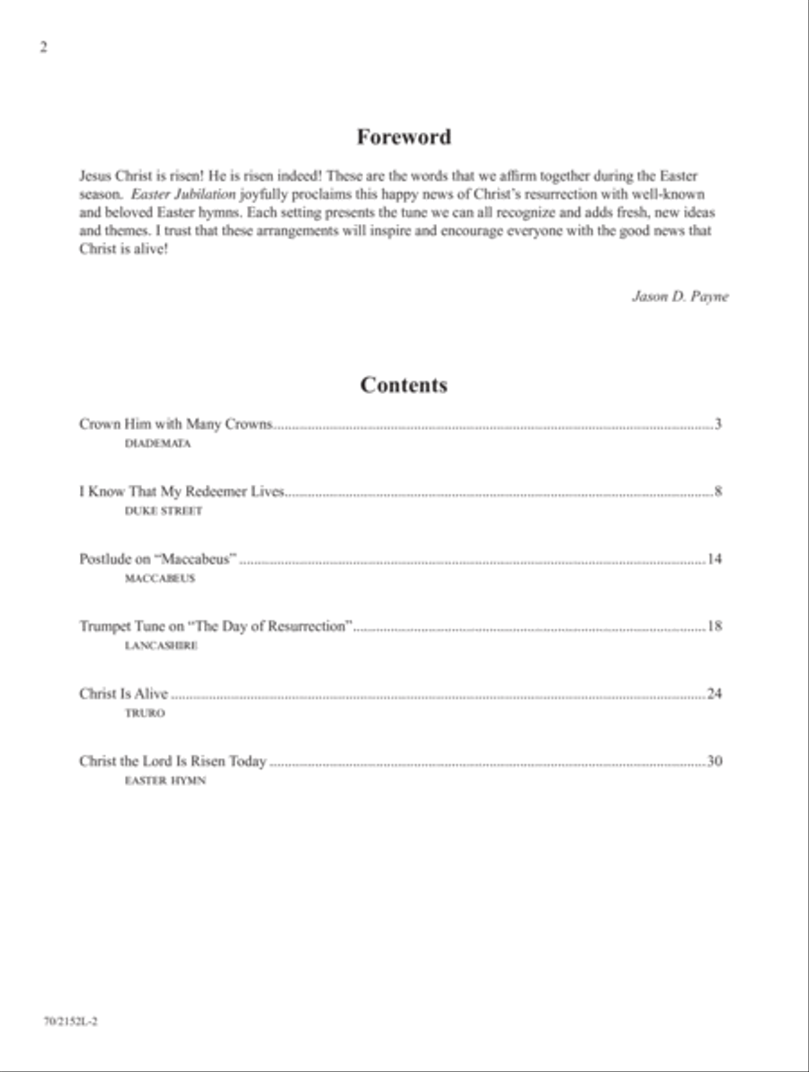 Easter Jubilation Organ Solo scores gallery preview page 2