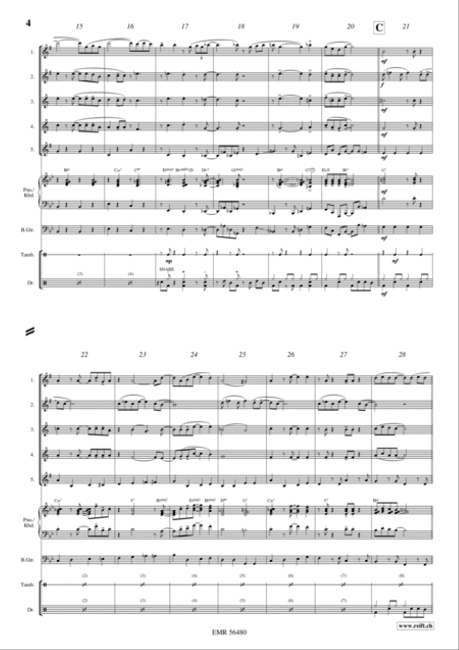 Makin' Whoopee Saxophone Quintet scores gallery preview page 4