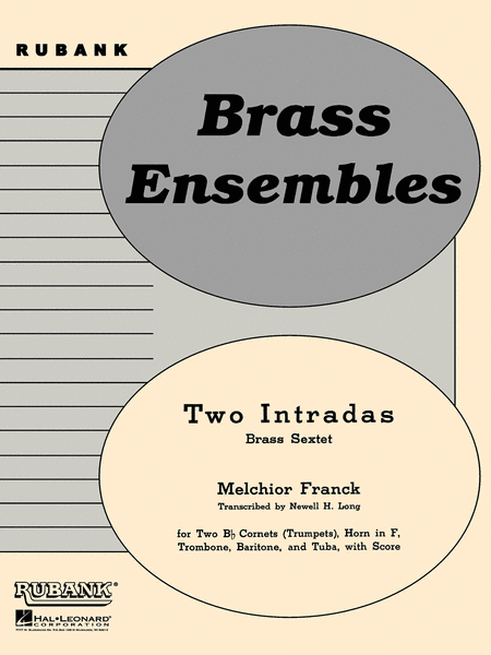 Two Intradas - Brass Sextets With Score