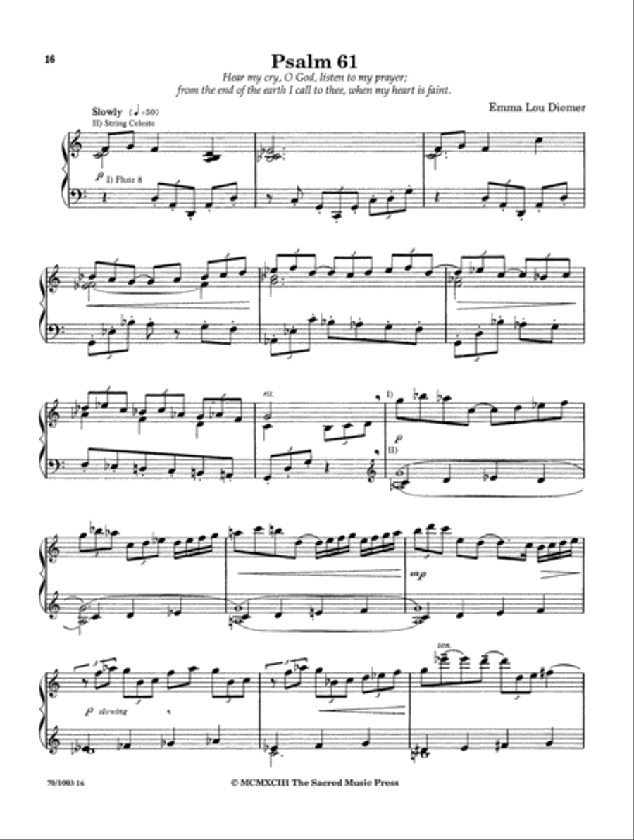 Psalms for Organ Organ Solo scores gallery preview page 10
