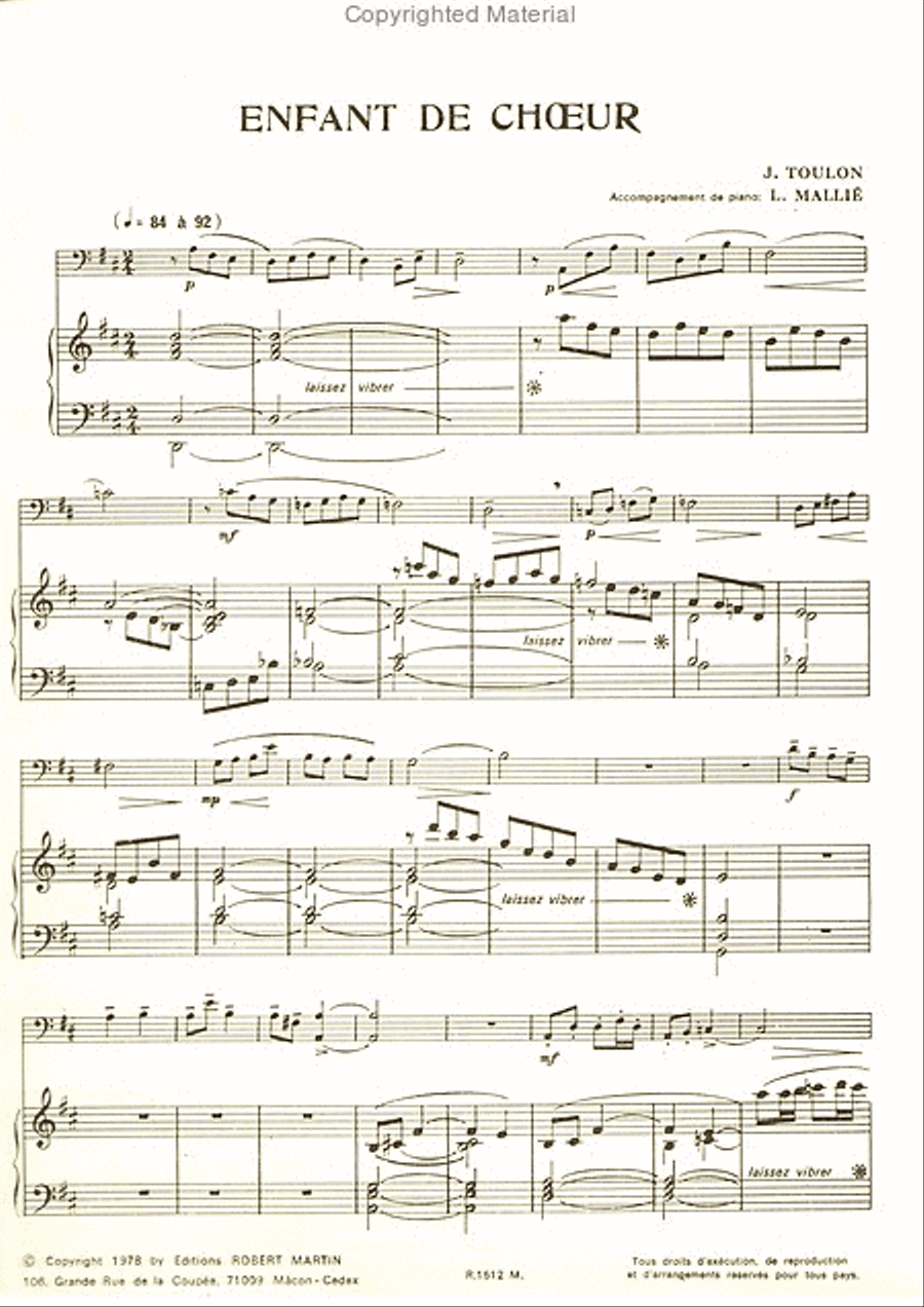 Enfant de choeur Enfant de choeur Bassoon Solo scores gallery preview page 2