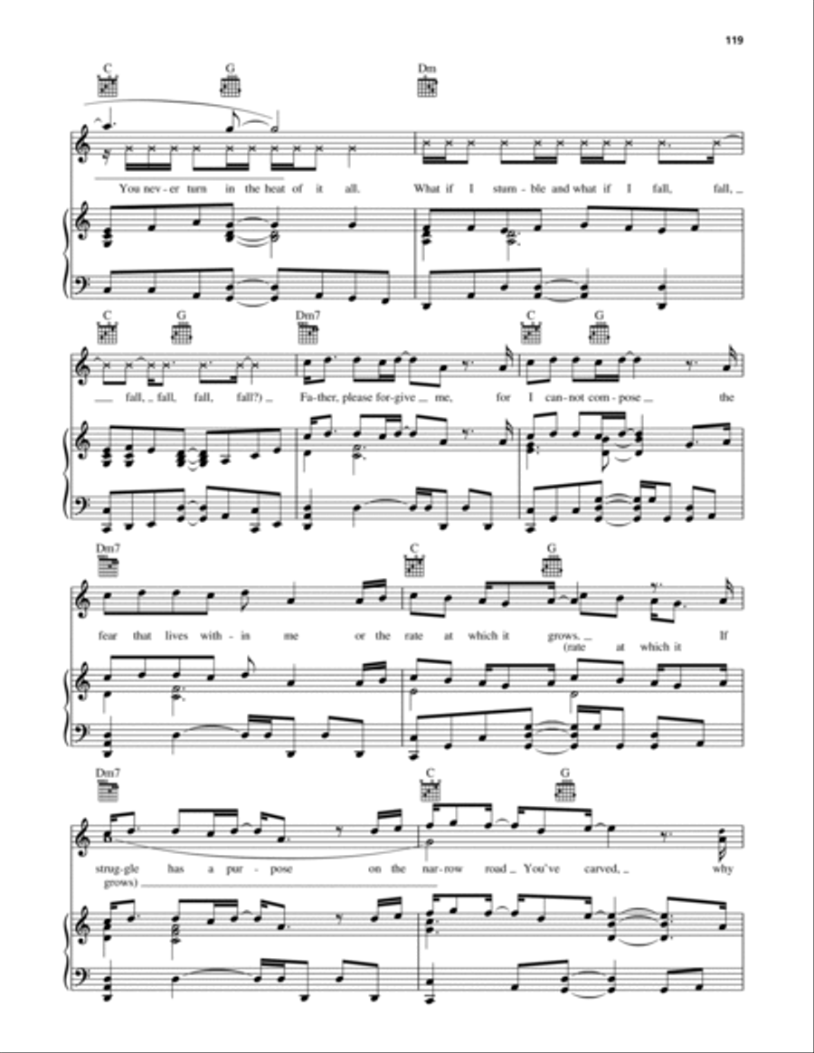 What If I Stumble What If I Stumble Piano, Vocal, Guitar scores gallery preview page 4
