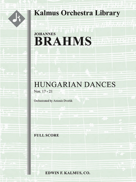 Hungarian Dances Nos. 17 through 21