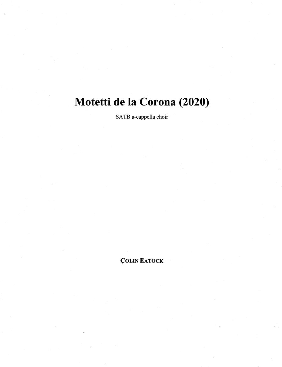 Motetti de la Corona (2020) 4-Part scores gallery preview page 1